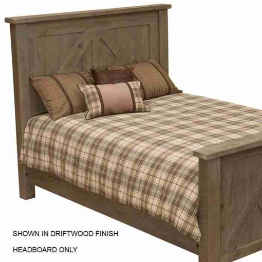 Fireside lodge frontier timber pine headboard