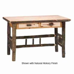 Fireside Lodge Hickory Log 2-Drawer Writing Desk
