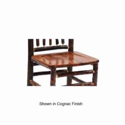 Fireside lodge hickory log bar stool with arms swivel 99