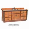Fireside Lodge Hickory Log Bathroom Vanity - 6 Foot