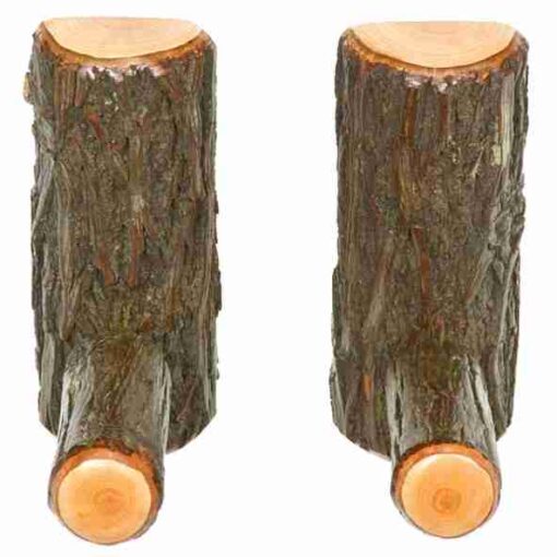 Fireside lodge hickory log brackets