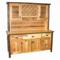 Fireside Lodge Hickory Log Buffet - 75"