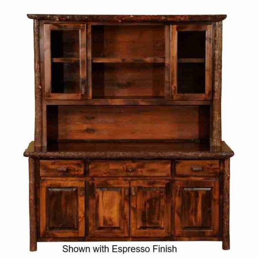 Fireside lodge hickory log buffet - 75" - image 3