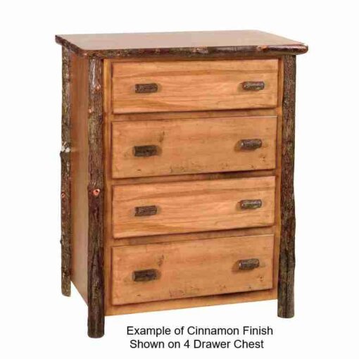 Fireside lodge hickory log chest - 3 drawers - image 4