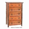 Fireside Lodge Hickory Log Chest - 5 Drawers