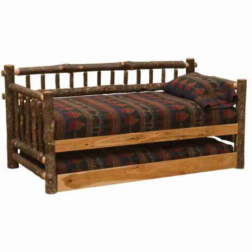Fireside lodge hickory log daybed
