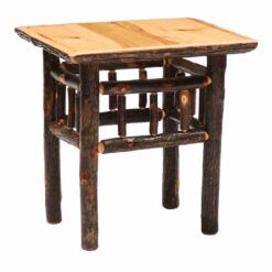 Fireside Lodge Hickory Log End Table