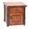 Fireside Lodge Hickory Log End Table - Enclosed