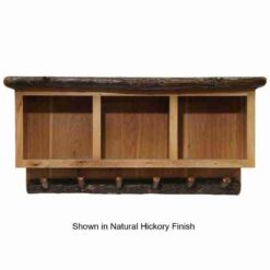 Fireside lodge hickory log entry bench 99