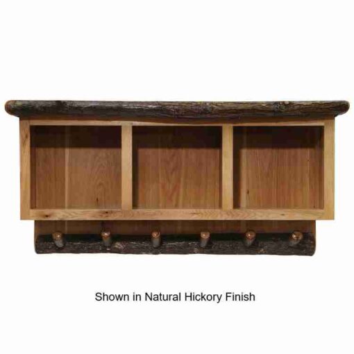 Fireside lodge hickory log entry bench - image 3