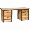 Fireside Lodge Hickory Log Executive Desk