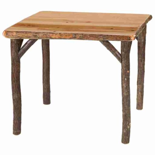 Fireside lodge hickory log game table