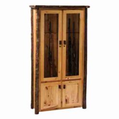 Fireside Lodge Hickory Log Gun Cabinet