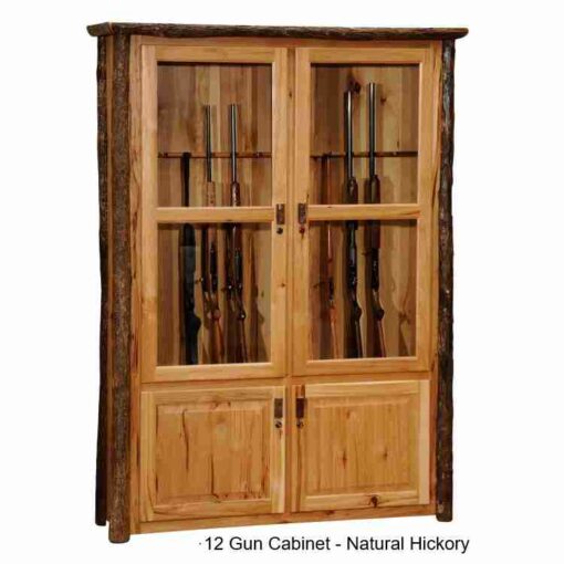 Fireside lodge hickory log gun cabinet - image 3