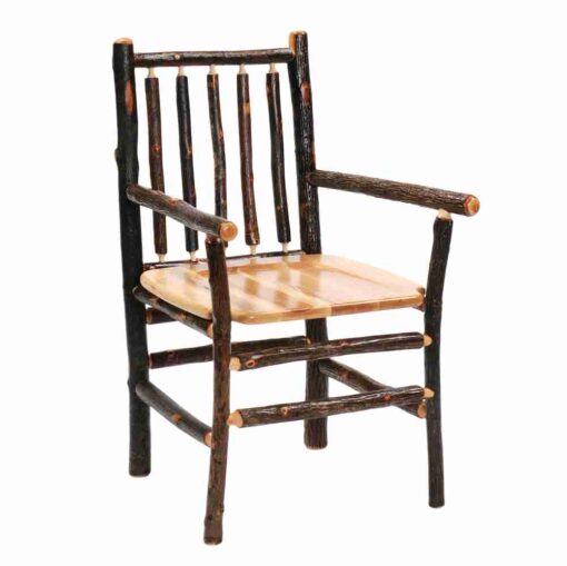 Fireside lodge hickory log high-back side chair - image 2