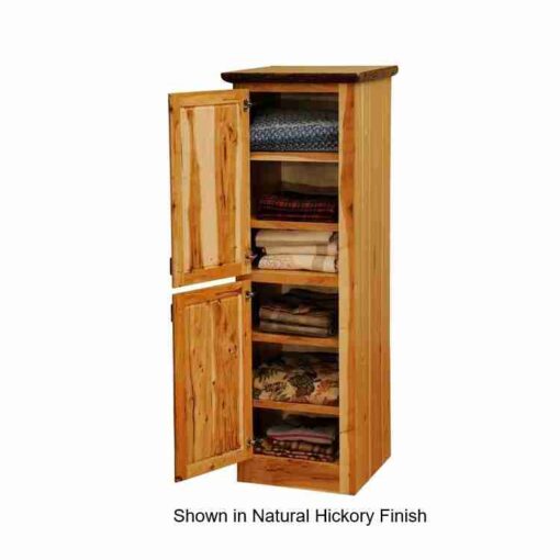 Fireside lodge hickory log linen cabinet