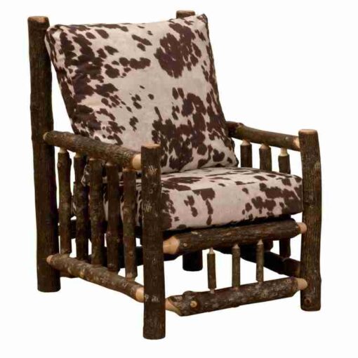 Fireside lodge hickory log lounge chair - image 2