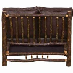 Fireside lodge hickory log loveseat 23