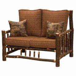 Fireside lodge hickory log loveseat 28