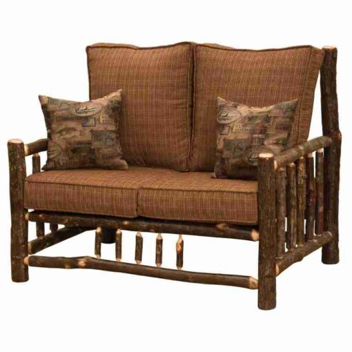 Fireside lodge hickory log loveseat - image 4