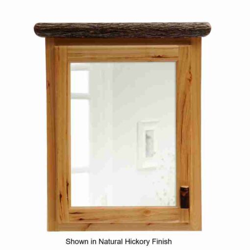 Fireside lodge hickory log medicine cabinet