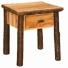 Fireside Lodge Hickory Log Nightstand - 1 Drawer