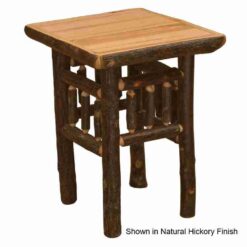 Fireside Lodge Hickory Log Nightstand