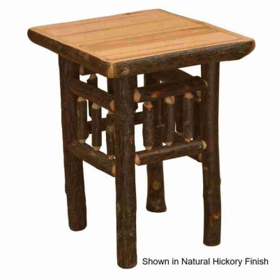 Fireside lodge hickory log nightstand 67