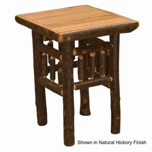 Fireside lodge hickory log nightstand