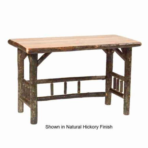 Fireside lodge hickory log open writing desk