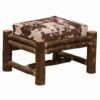 Fireside Lodge Hickory Log Ottoman