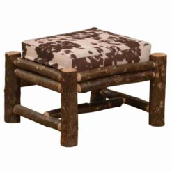 Fireside Lodge Hickory Log Ottoman
