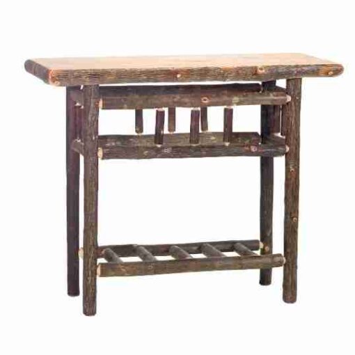 Fireside lodge hickory log sofa table