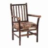 Fireside Lodge Hickory Log Spoke Back Arm Chair