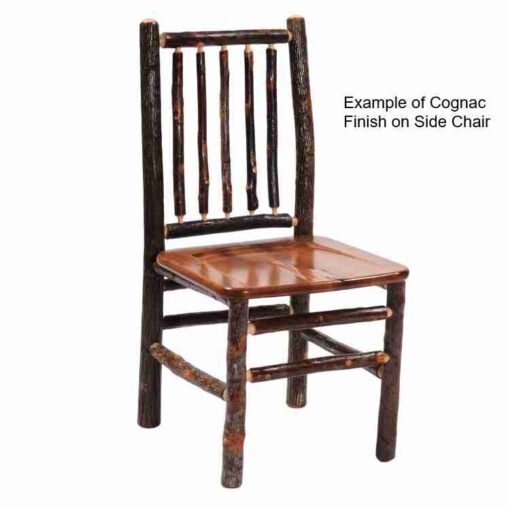 Fireside lodge hickory log spoke back arm chair - image 4