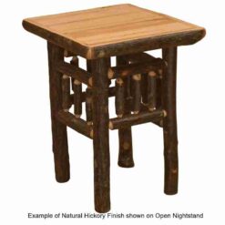Fireside lodge hickory log teton nightstand 89