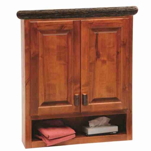Fireside lodge hickory log toilet topper cabinet - image 3