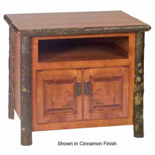 Fireside lodge hickory log tv stand