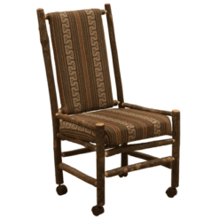 Fireside Lodge Hickory Log Upholstered Executive Chair