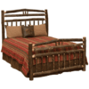 Fireside Lodge Hickory Log Wagon Wheel Bed