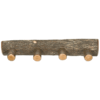 FIRESIDE LODGE HICKORY LOG WALL COAT RACK