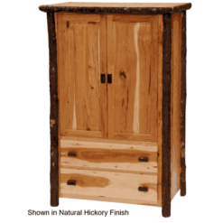 Fireside Lodge Hickory Log Wardrobe