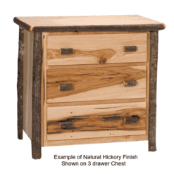 Fireside lodge hickory lowboy log chest 4 drawers 74