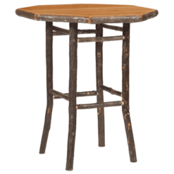 Fireside Lodge Hickory Round Log Pub Table
