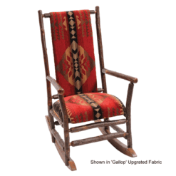 Fireside Lodge Hickory Upholstered Rocking Chair