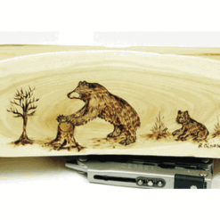 Fireside lodge log barstool with back 61