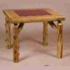 Fireside Lodge Cedar Log Game Table