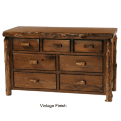 Fireside lodge low boy cedar log dresser 35