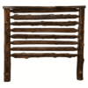 Fireside Lodge Modern Cedar Log Headboard