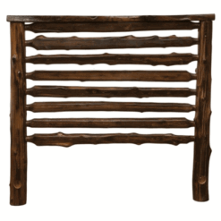 Fireside Lodge Modern Cedar Log Headboard